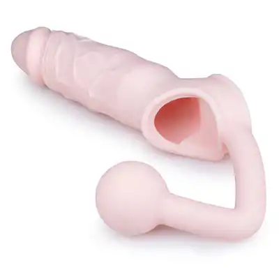 Easy Toys - The Dong Extender. Przedłużka na penisa z kulą analną.