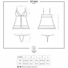 Obsessive - 837-BAB-1 babydoll i stringi.