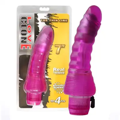 Toy 4 Fun - Love Clone Vibrator 7. Różowy, żelowy super wibrator!