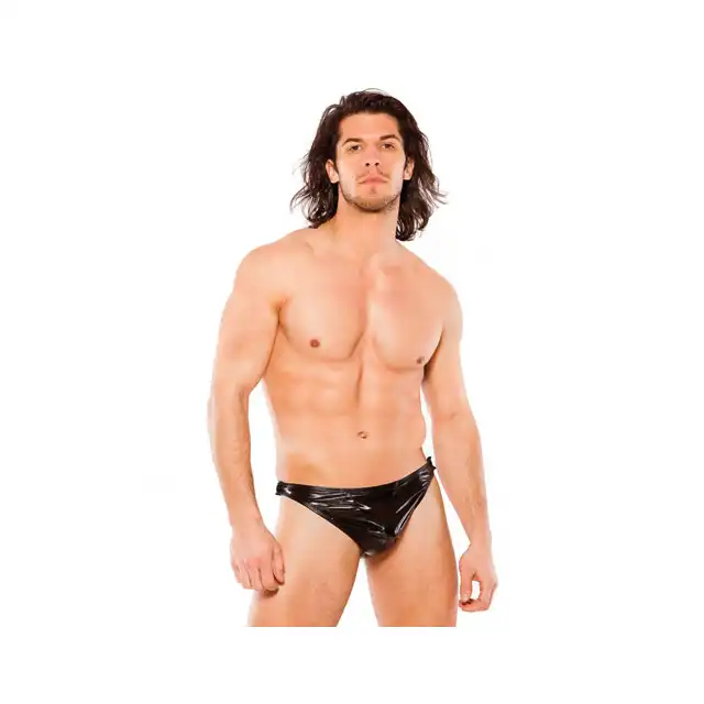 Zeus Allure - Wet look tear-away thong. One Size