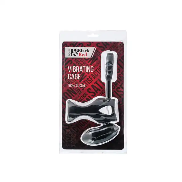 Black&amp;Red - Vibrating Sleeve with bullet - Stymulująca nakładka