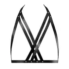 BIJOUX INDISCRETS - MAZE HALTER BRA HARNESS BLACK - Uprzęż a'la biustonosz. Mega sale!