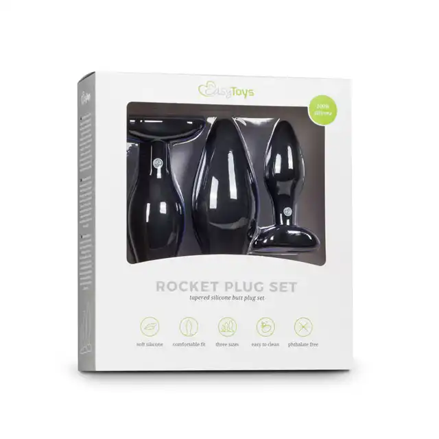 Easy Toys - Rocket Plug Set. Zestaw wtyczek analnych.