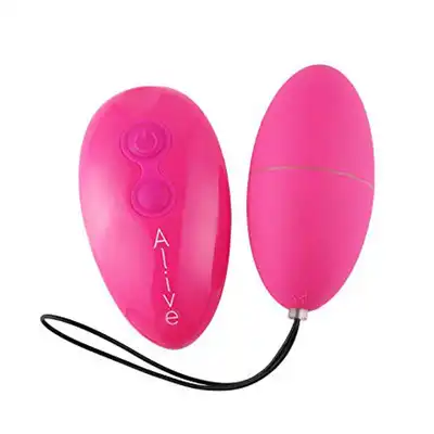 Alive - Vibrating Egg Remote Control - Bezprzewodowe jajeczko wibrujące w kolorze fuksji