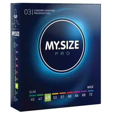 My Size - 49 mm 3 sztuki - Prezerwatywy z idealnym dopasowaniem