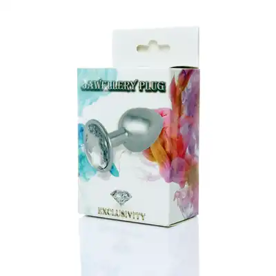 Boss Of Toys -  Metalowa czarująca zatyczka analna z diamiencikiem