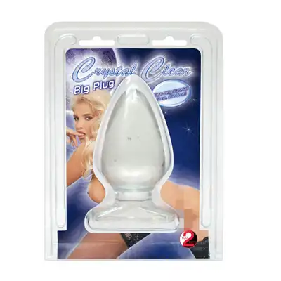 You2Toys - Crystal Clear Big Plug. Żelowa wtyczka analna. Duży rozmiar.