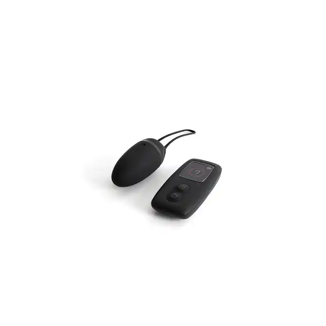 B SWISH - BNAUGHTY UNLEASHED PREMIUM VIBRATING EGG NOIR - Bezprzewodowe, aksamitne jajeczko