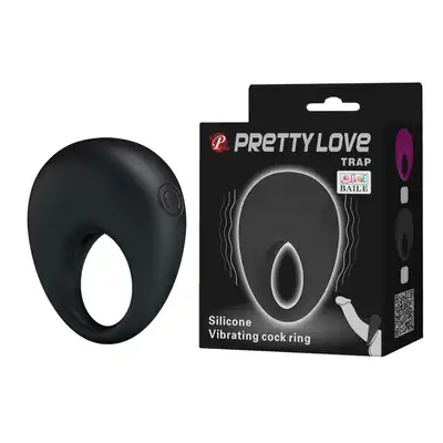 Pierścień erekcyjny z wibracjami Pretty Love TRAP