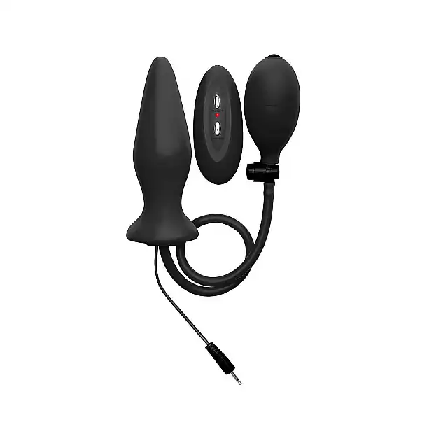 Ouch! - Inflatable Vibrating Silicone Plug. Wibrująca wtyczka analna, pompowana. Ostatnia Sztuka!
