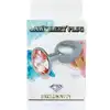 Jawellery PLUG - różowy. Metalowa zatyczka analna z diamiencikiem
