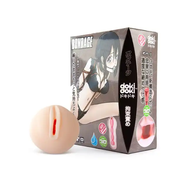DokiDoki - Love Skin Bondage. Miękka wagina. Teksturowane wnętrze 3D. Cyberskóra.