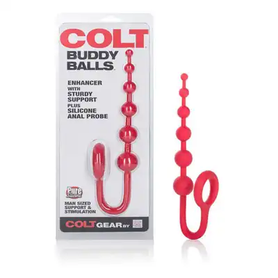 Colt - Buddy Balls. Ring na penisa z koralami analnymi.