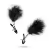 Easy Toys - Adjustable Nipple Clamps With Feathers - Klamerki na sutki z miękkimi piórkami