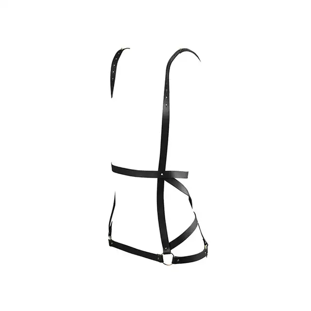 BIJOUX INDISCRETS - MAZE ARROW DRESS HARNESS BLACK - Uprząż w kształcie sukienki