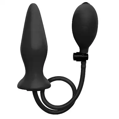 Ouch! - Inflatable Silicone Plug. Wtyczka analna, pompowana.