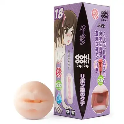 DokiDoki - Love Skin 18. Głębokie gardło. Jedwabista cyberskóra. Teksturowane wnętrze!