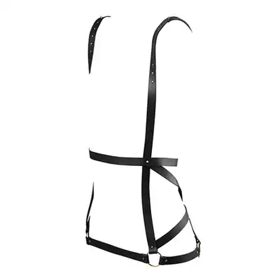 BIJOUX INDISCRETS - MAZE ARROW DRESS HARNESS BLACK - Uprząż w kształcie sukienki