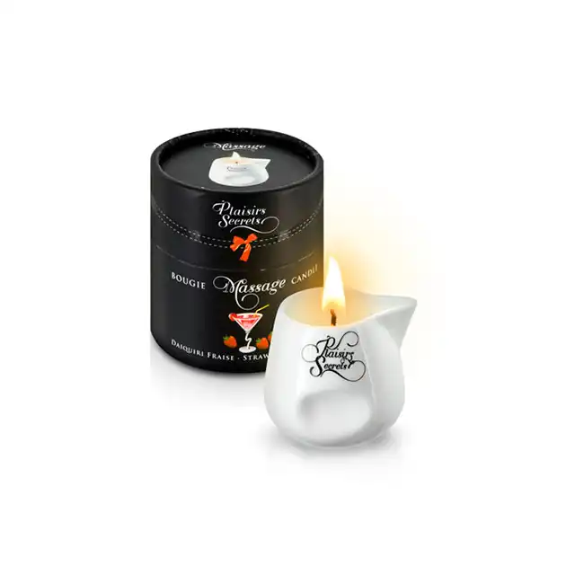 Plaisirs Secrets - Bougie Massage Candle Strawberry Daiquiri. Aromatyczna świeca do masażu.