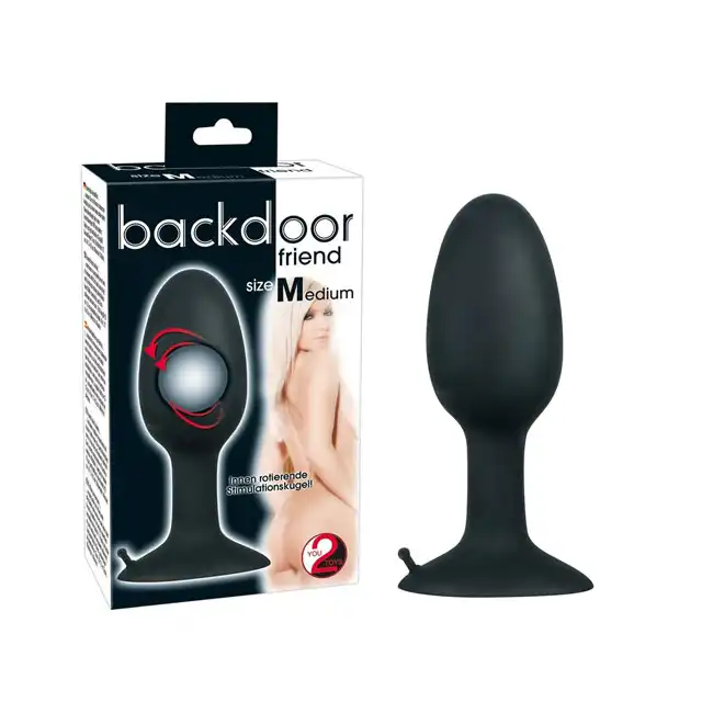 You2Toys - Backdoor Friend Medium. Wtyczka analna z wibrującą kulką. Mega doznania.