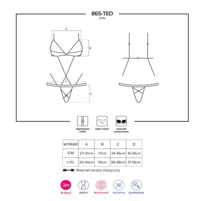 Obsessive 865-TED-1 body kolor: czarny