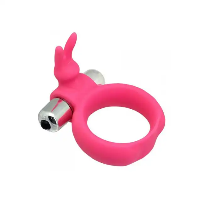 Toyz4Lovers- Timeless vibring pink - Silikonowy, wibrujący ring na penisa
