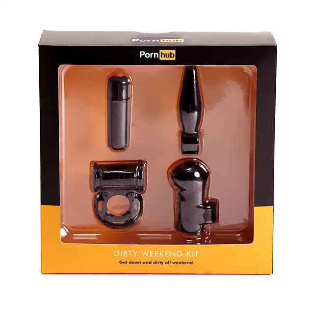 Pornhub - Dirty Weekend Kit. Zestaw gadżetów erotycznych.