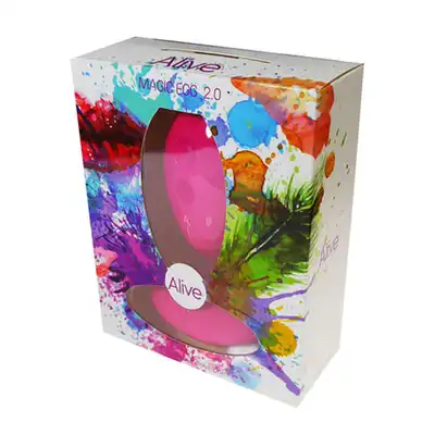 Alive - Vibrating Egg Remote Control - Bezprzewodowe jajeczko wibrujące w kolorze fuksji