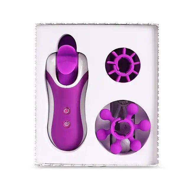 Feelztoys Clitella - wspaniały symulator minetki. Ładowanie USB. Jagodowy