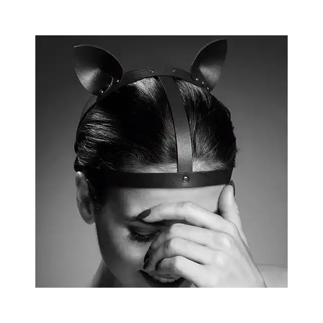 BIJOUX INDISCRETS - MAZE HEAD PIECE BLACK - Nakrycie na głowę "kocie" uszy. Mega sale!