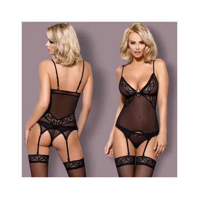Obsessive - 837-COR-1 gorset i stringi.