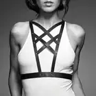 BIJOUX INDISCRETS - MAZE NET CLEAVAGE HARNESS BLACK - Niezwykłe szelki, dodatek do stylizacji. Mega sale!