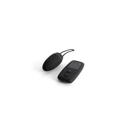 B SWISH - BNAUGHTY UNLEASHED PREMIUM VIBRATING EGG NOIR - Bezprzewodowe, aksamitne jajeczko