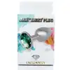 Jawellery PLUG - zielony. Metalowa zatyczka analna z diamiencikiem