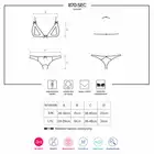 Obsessive -Otwarty i sensualny komplet 2-częściowy kolor: czerwony Rozmiar S/M