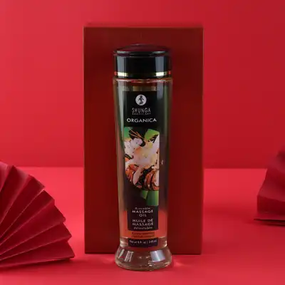 Shunga  - Słodkie migdały, organiczny olejek do masażu.