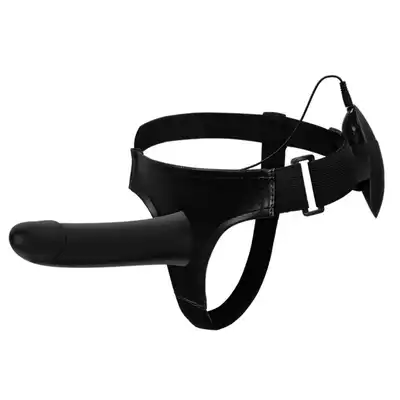 Pretty Love Vito - czarny strap-on z wibracjami