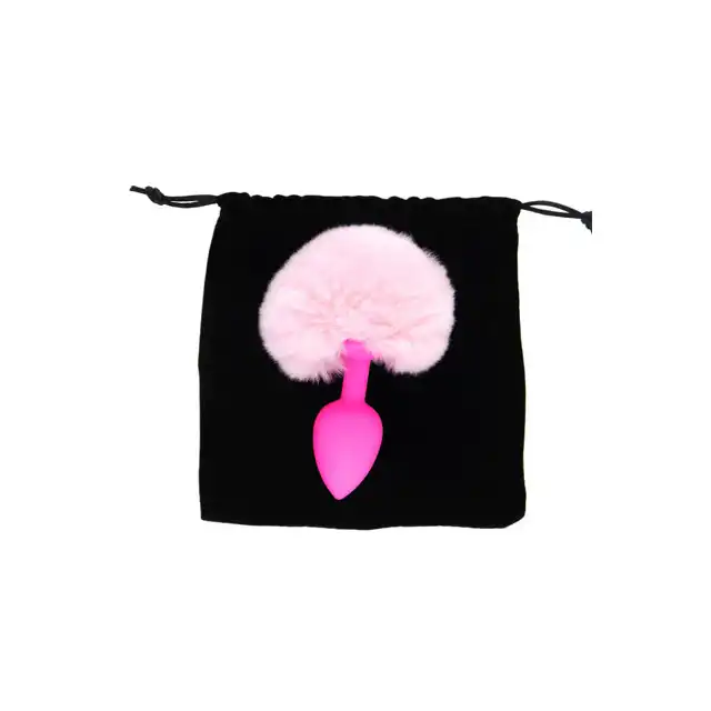 Boss Of Toys - Fluffy Silicone Plug. Wtyczka analna z różową kitka.