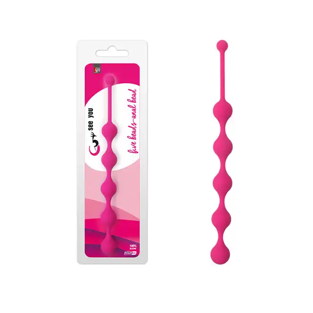 Dream Toys - See You Five Beads. Koraliki analne. Silikon medyczny.