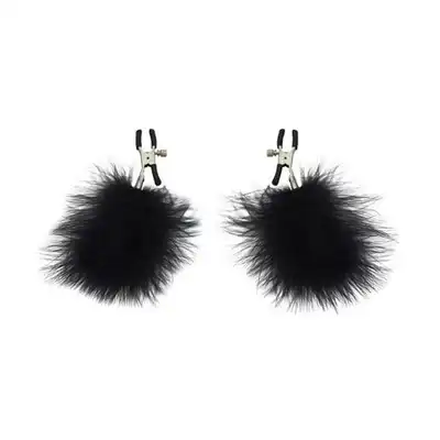 Sex &amp; Maschief - Feathered Nipple Clamps. Klamerki na sutki z piórkami.