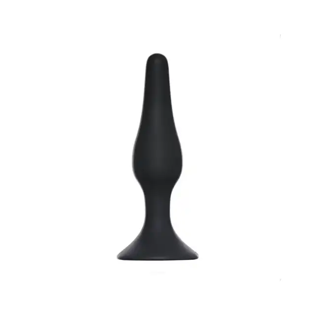 Boss of Toys - Slim Anal Plug Medium Black - Silikonowa , super gładka wtyczka analna
