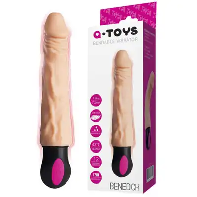 A-Toys - Benedick. Realistyczny wibrator, wyginany, podgrzewany.