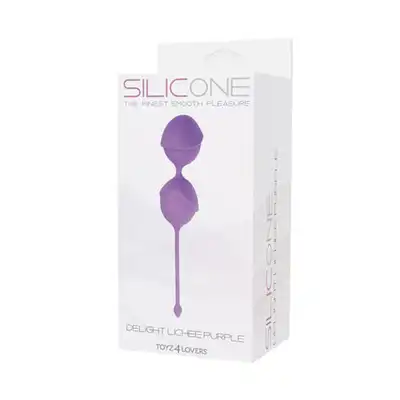 Delight Lichee Purple - rozkoszne kulki z silikonu