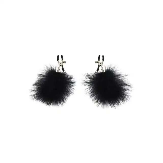 Sex &amp; Maschief - Feathered Nipple Clamps. Klamerki na sutki z piórkami.