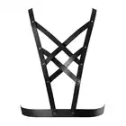 BIJOUX INDISCRETS - MAZE NET CLEAVAGE HARNESS BLACK - Niezwykłe szelki, dodatek do stylizacji. Mega sale!