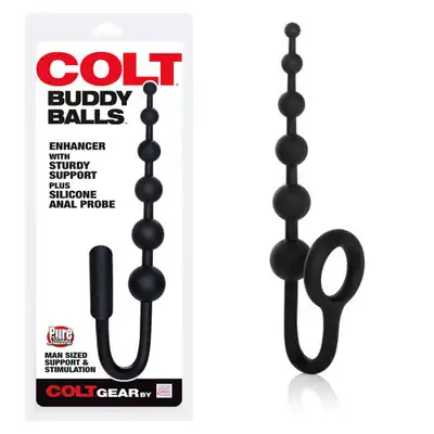 Colt - Buddy Balls. Ring na penisa z koralami analnymi. Doznania jakich nie znałeś..