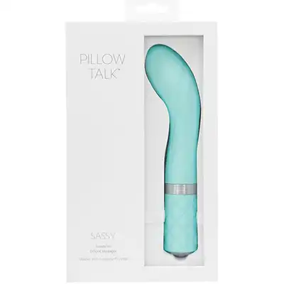 Pillow Talk - Sassy G-Spot wibrator Teal. Subtelny stymulator punktu G.  Technologia PowerBullet.