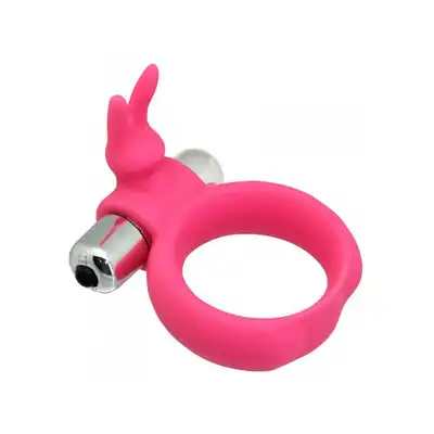 Toyz4Lovers- Timeless vibring pink - Silikonowy, wibrujący ring na penisa
