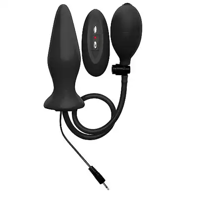 Ouch! - Inflatable Vibrating Silicone Plug. Wibrująca wtyczka analna, pompowana. Ostatnia Sztuka!