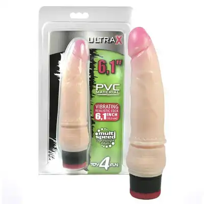 Toy 4 Fun - Ultra X Vibrator - PVC 6,1 - Wibrator o realistycznym kształcie
